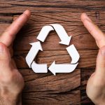 Environmental Protection Concept Hands Protecting Recycling Icon In Environmental Protection Concept